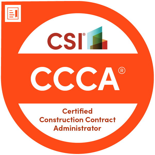 Certified Construction Contract Administrator credential badge